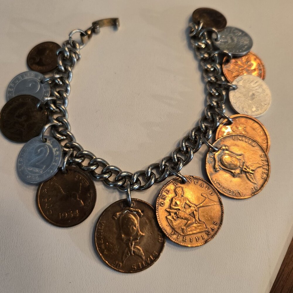 Vintage Coin Bracelet